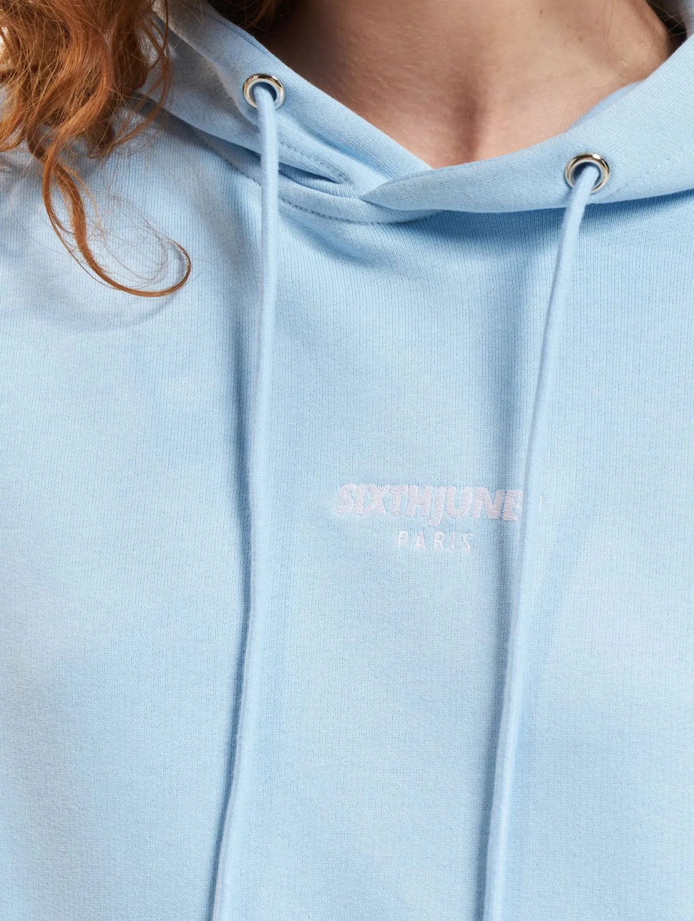 Sweater & Pullover*Sixth June Classic Embroidery Hoodies hellblau