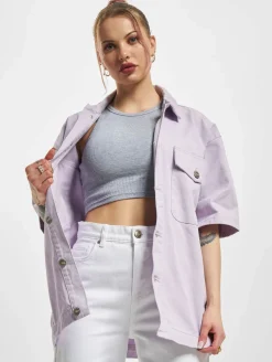 Mäntel & Jacken*Sixth June Color Denim Jacke Lila