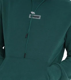 Pullover & Sweater*Sixth June Cosy Ribbed Herren Hoodie mit Kapuze Baumwoll-Pullover im Strick-Design 22640 Grün