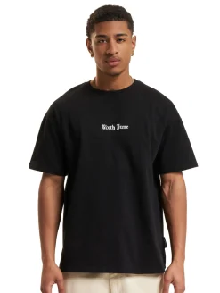 T-Shirts & Tank Tops*Sixth June Crew T-Shirts schwarz