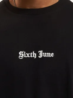 T-Shirts & Tank Tops*Sixth June Crew T-Shirts schwarz