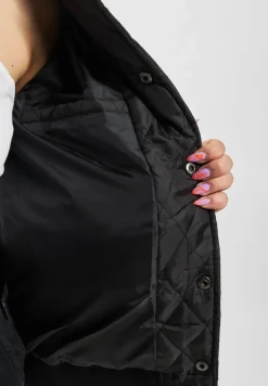 Mäntel & Jacken*Sixth June Crew Wattierte Collegejacke Schwarz