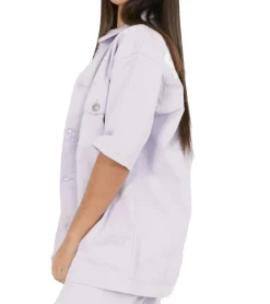 Mäntel & Jacken*Sixth June Damen Denim-Jacke Frühlings-Jacke Baumwoll-Jacke W33796EJA Violett