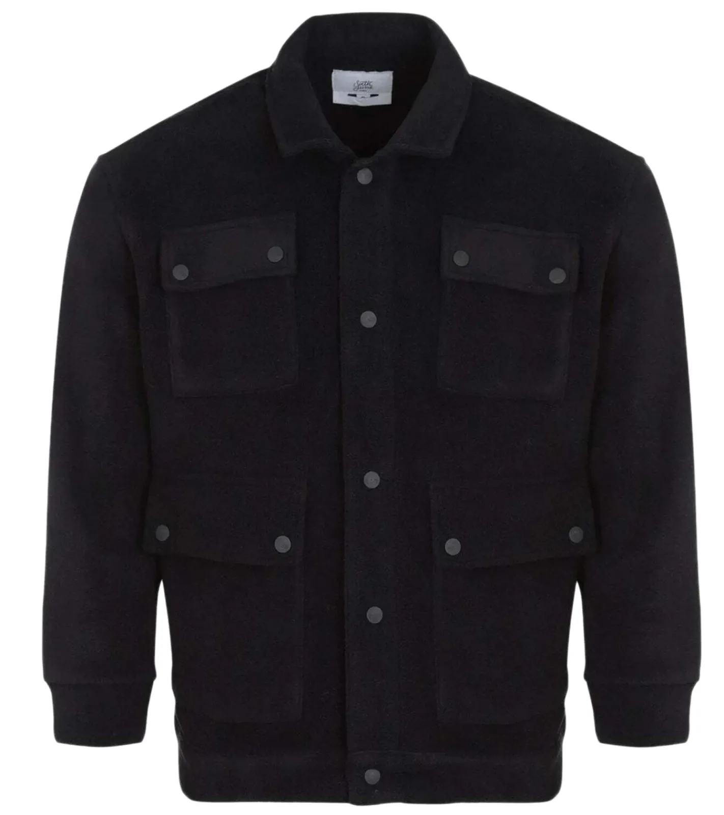 Mäntel & Jacken*Sixth June Damen schlichte Fleece-Jacke Übergangs-Jacke 12065 Schwarz