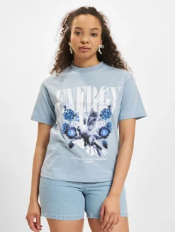 Tops & T-Shirts*Sixth June Energy Flowers T-Shirt hellblau