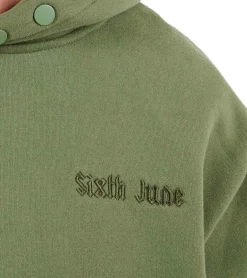 Pullover & Sweater*Sixth June Fear Herren Kapuzen-Pullover mit Baumwollanteil Sweat-Pullover Hoodie Langarm-Shirt M22976PSW Grün