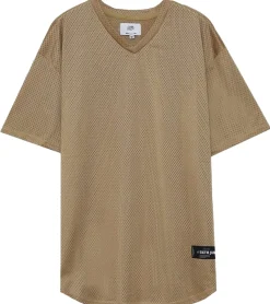 T-Shirts & Tank Tops*Sixth June Herren Basic-Shirt Freizeit-Shirt T-Shirt mit V-Ausschnitt Kurzarm-Shirt 4191 Beige