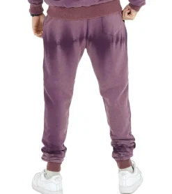 Jogginghosen & Fitnessmode*Sixth June Herren Baumwoll-Jogger Freizeit-Hose Jogging-Hose Homewear 12114 Dunkellila