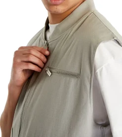 Jacken & Mäntel*Sixth June Herren Frühlings-Weste Baumwoll-Weste Übergangs-Weste M23554CJA Grau