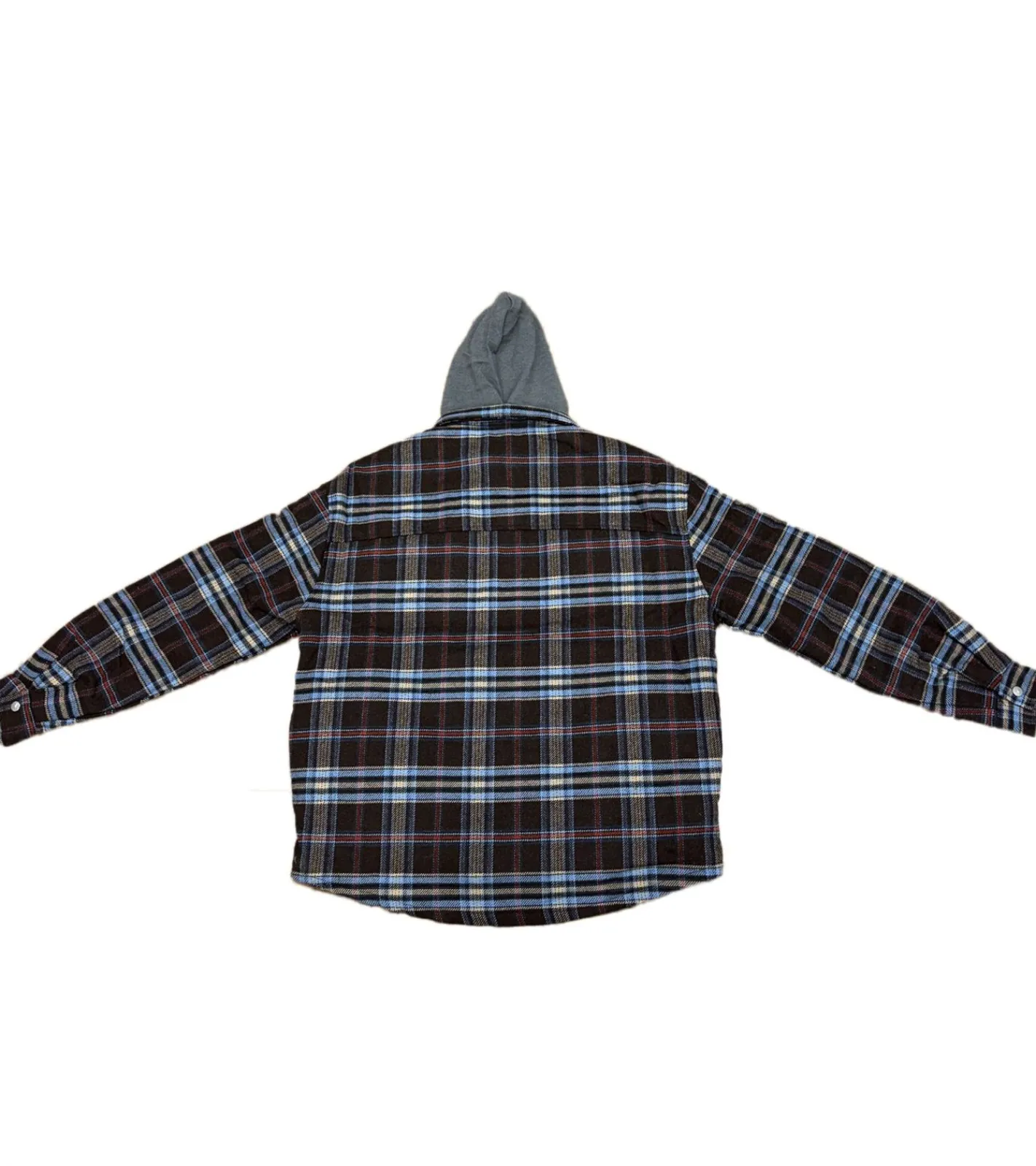 Jacken & Mäntel*Sixth June Herren Schottenkaro-Jacke in Oversized Übergangs-Jacke mit Kapuze im Allover Karo-Muster Frühlings-Jacke N22417MOWDBRO Braun/Bunt