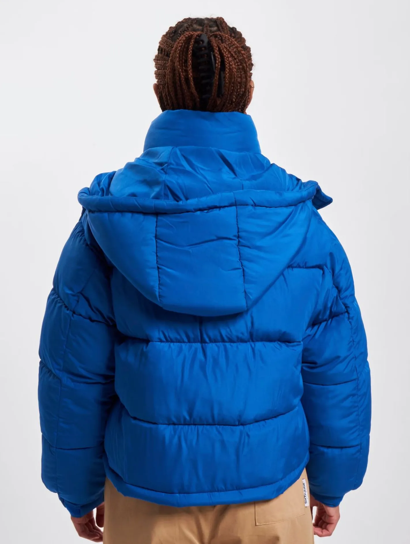 Mäntel & Jacken*Sixth June Kurze Pufferjacke mit Kapuze, Royalblau