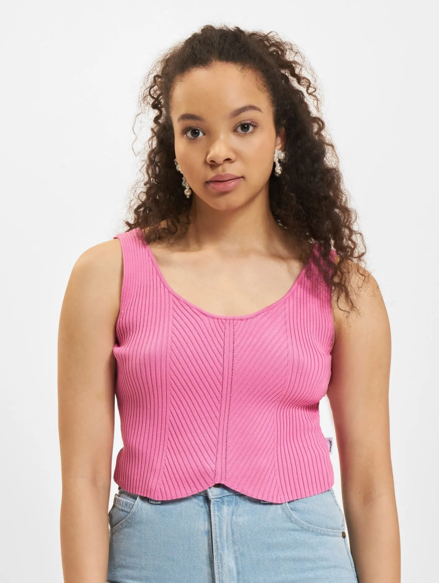 Tops & T-Shirts*Sixth June Sommer Strick Tank Tops rosa