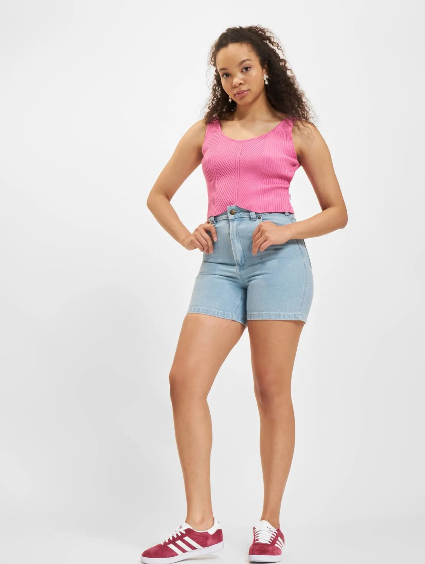 Tops & T-Shirts*Sixth June Sommer Strick Tank Tops rosa