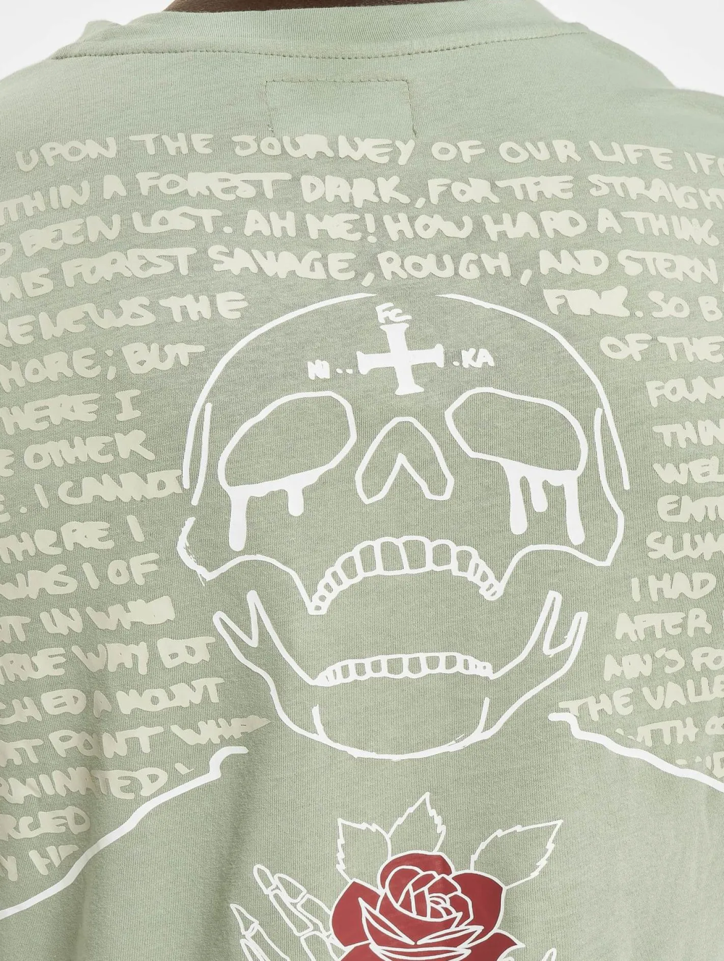 T-Shirts & Tank Tops*Sixth June Totenkopf T-Shirt grün