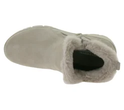 Boots & Stiefel*Skechers Damen Easy Going High Zip 2 Ankle-Boots mit Air-Cooled Memory-Foam Winter-Schuhe Waterproofed 168042 Beige oder Schwarz