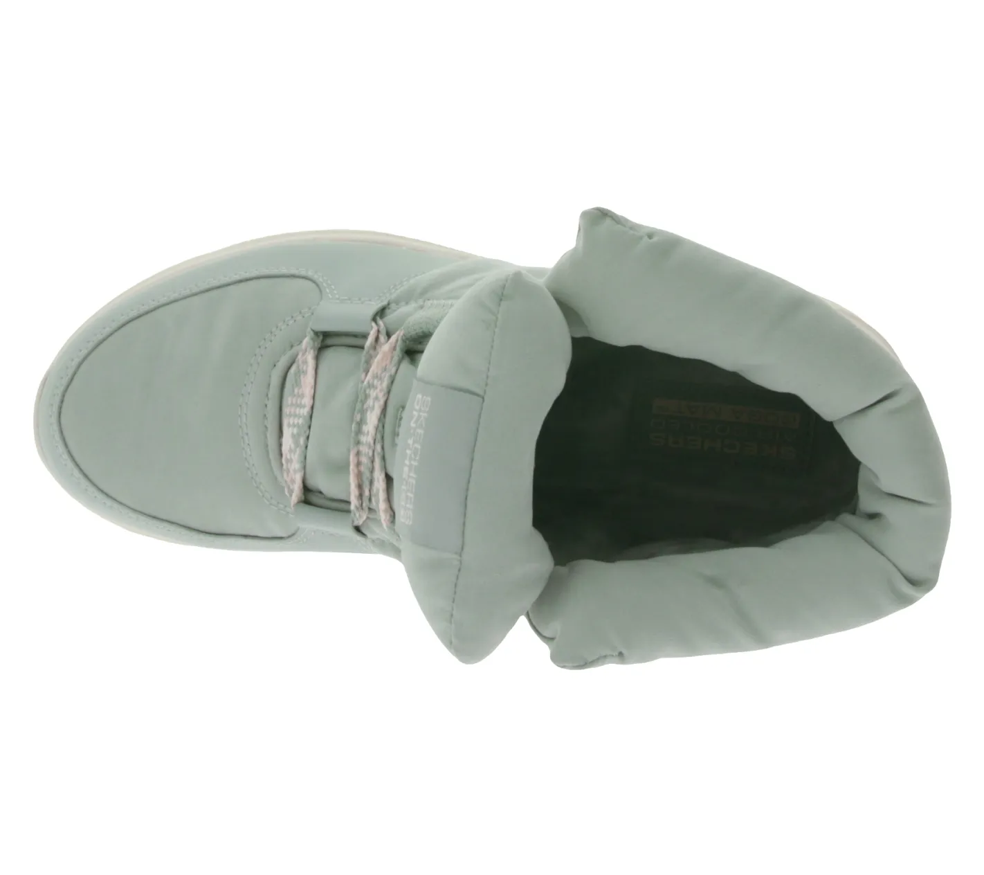 Boots & Stiefel*Skechers Damen Glacial Ultra Trend Up Ankle-Boots mit Ultra Go-Dämpfung Winter-Schuhe mit Air Cooled-Goga Mat 144194 Türkis/Blau