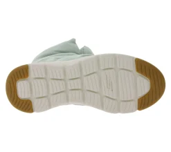 Boots & Stiefel*Skechers Damen Glacial Ultra Trend Up Ankle-Boots mit Ultra Go-Dämpfung Winter-Schuhe mit Air Cooled-Goga Mat 144194 Türkis/Blau