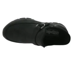 Ballerinas & Slipper|Halbschuhe & Pumps*Skechers Easy Going Fun Habits Damen Slipper mit Air-Cooled Memory-Foam Slip-On Winter-Schuhe mit Scotchgard 167876 Schwarz