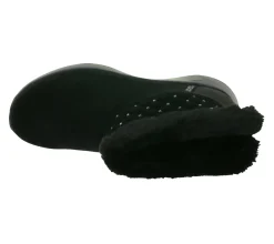 Ballerinas & Slipper|Boots & Stiefel*Skechers Hands Free Slip-ins On-The-Go Joy-Cozy Shimmer Damen Schlupf-Stiefelette mit Air-Cooled Memory-Foam Slip-On Winter-Schuhe mit Scotchgard 144816 Schwarz