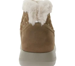 Ballerinas & Slipper|Boots & Stiefel*Skechers Hands Free Slip-ins On-The-Go Joy-Cozy Shimmer Damen Schlupf-Stiefelette mit Air-Cooled Memory-Foam Slip-On Winter-Schuhe mit Scotchgard 144816 Braun