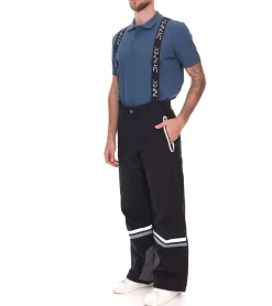 Wintersport|Jeans & Hosen*O46bpx Ski-Funktions-Hose für Herren mit Schneefang Thermo-Hose Straight-Leg Schnee-Hose Regular-Fit 905129 Schwarz