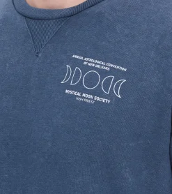 Pullover & Sweater*SKY REBEL Herren Rundhals-Pullover Baumwoll-Sweater im Antik-Look H10068C21372A Dunkelblau, Grün oder Grau