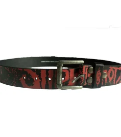 Gürtel*BioworldMerch Slipknot Gürtel der Metal-Band für Damen oder Herren Einheitsgröße 95cm verstellbarer Freizeit-Gürtel BT105771SLP Schwarz/Rot