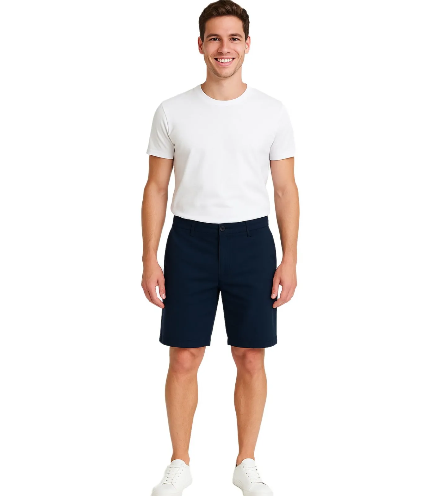 Shorts & Bermudas*SOLID ! Joe Herren Freizeit-Bermuda Chino-Hose Baumwoll-Shorts kurze Hose 21108170 194010 Dunkelblau