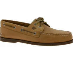 Bootsschuhe & Segelschuhe|Segelschuhe & Bootsschuhe*SPERRY Authentic Original 2-Eye Leather Bootsschuhe für Herren oder Damen Echtleder-Halbschuhe Schwarz, Braun, Beige, Blau