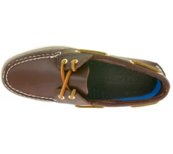 Bootsschuhe & Segelschuhe*SPERRY Authentic Original 2-Eye Segel-Schuhe aus Echtleder Boots-Schuhe in Braun, Schwarz oder Blau