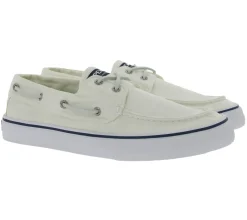 Segelschuhe & Bootsschuhe*SPERRY Bahama II SW Herren Bootsschuhe Leinen-Schuhe STS22016 Weiß