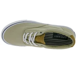 Segelschuhe & Bootsschuhe*SPERRY Bahama Striper II Cvo SW Herren Leinen-Sneaker mit Wave-Siping-Technologie in verschiedenen Farben