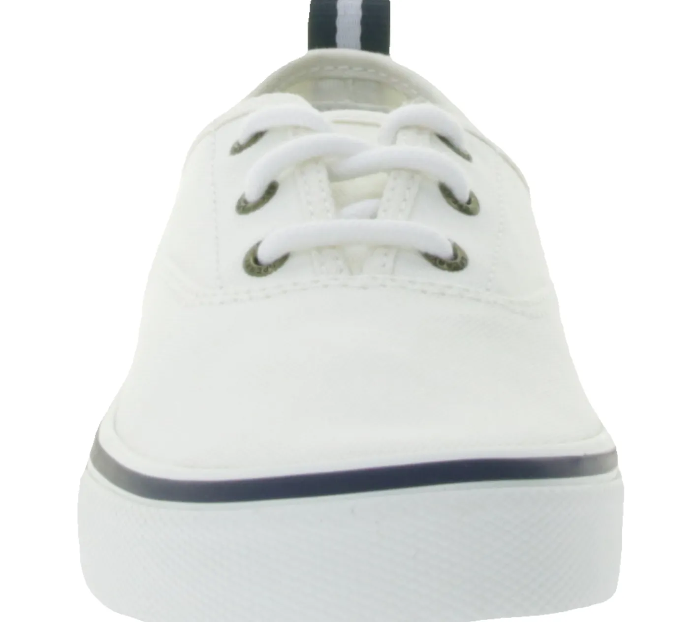 Sneaker & Turnschuhe*SPERRY Crest CVO Canvas Damen Freizeit-Sneaker mit Memory-Foam Sohle Alltags-Schuhe Schnür-Schuhe STS84828 Weiß/Braun