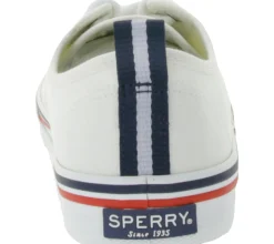 Sneaker & Turnschuhe*SPERRY Crest CVO Canvas Damen Freizeit-Sneaker mit Memory-Foam Sohle Alltags-Schuhe Schnür-Schuhe STS84828 Weiß/Braun
