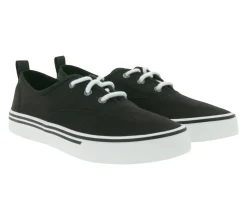 Sneaker & Turnschuhe*SPERRY Crest CVO Canvas Damen Freizeit-Sneaker mit Memory-Foam Sohle Alltags-Schuhe Schnür-Schuhe STS85872 Schwarz/Weiß