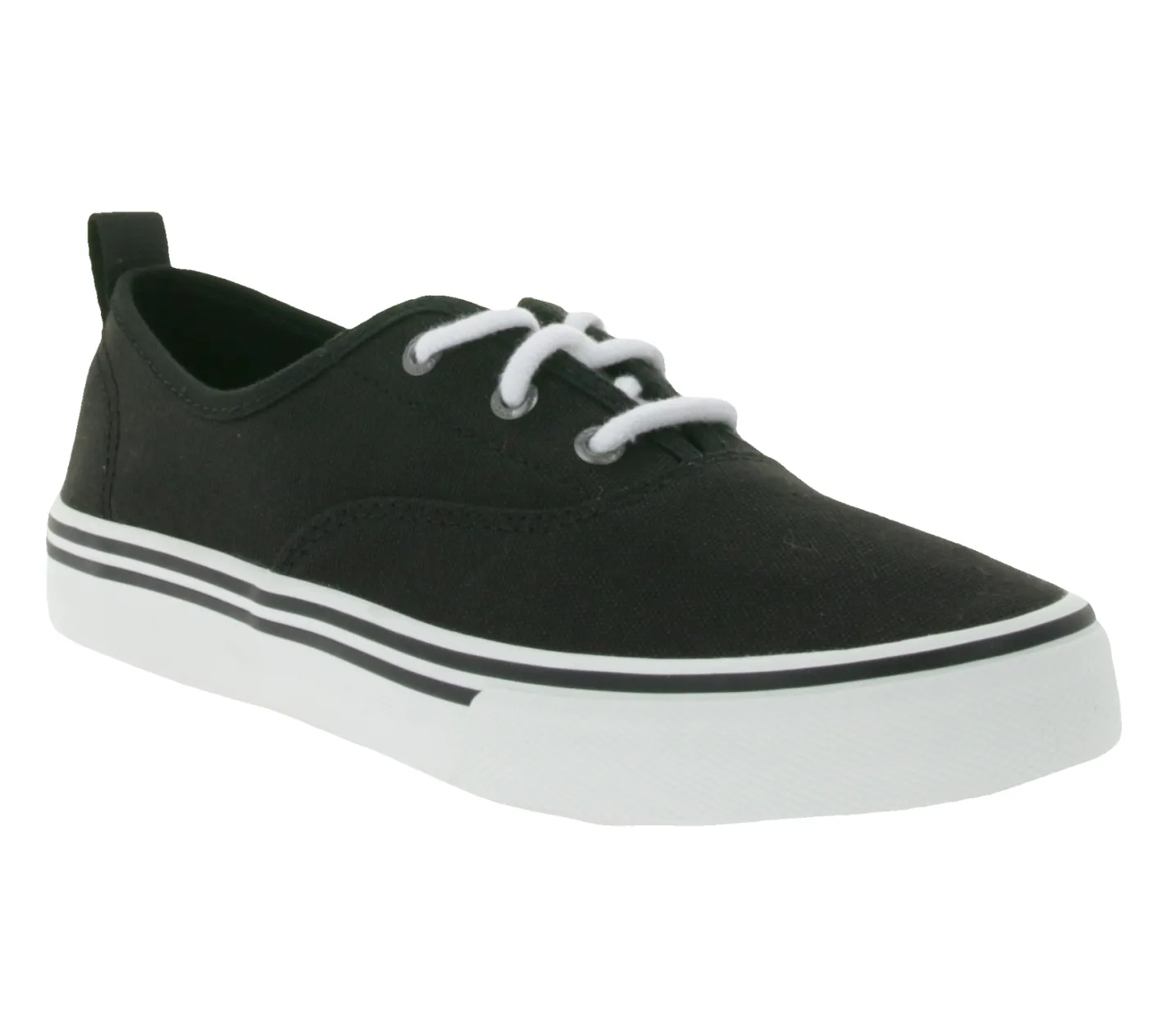 Sneaker & Turnschuhe*SPERRY Crest CVO Canvas Damen Freizeit-Sneaker mit Memory-Foam Sohle Alltags-Schuhe Schnür-Schuhe STS85872 Schwarz/Weiß