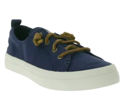Sneaker & Turnschuhe*SPERRY Crest Vibe Canvas Damen Freizeit-Sneaker Alltags-Schuhe Schlupf-Schuhe STS81904 Dunkelblau/Braun