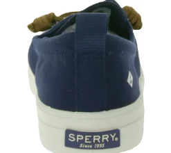 Sneaker & Turnschuhe*SPERRY Crest Vibe Canvas Damen Freizeit-Sneaker Alltags-Schuhe Schlupf-Schuhe STS81904 Dunkelblau/Braun