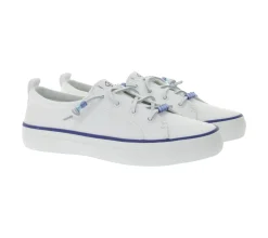 Sneaker & Turnschuhe*SPERRY Crest Vibe Canvas Damen Freizeit-Sneaker nachhaltige Alltags-Schuhe Schlupf-Schuhe STS88472 Weiß/Blau