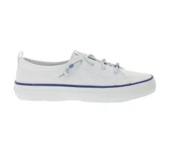 Sneaker & Turnschuhe*SPERRY Crest Vibe Canvas Damen Freizeit-Sneaker nachhaltige Alltags-Schuhe Schlupf-Schuhe STS88472 Weiß/Blau