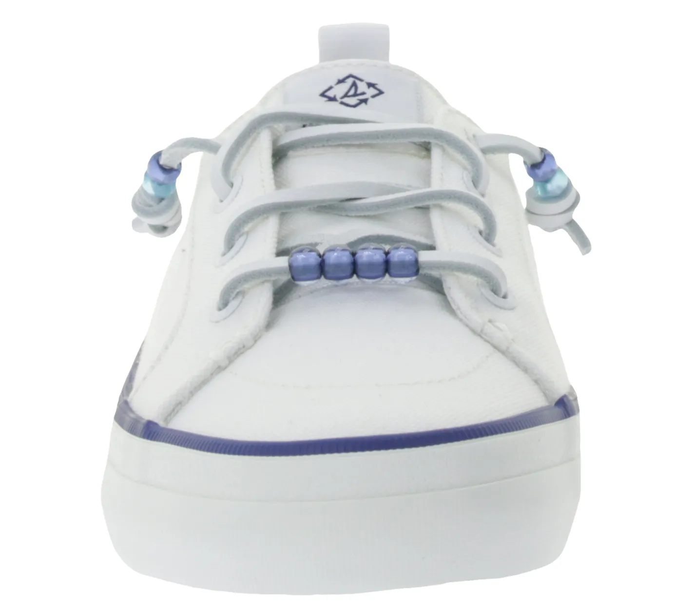 Sneaker & Turnschuhe*SPERRY Crest Vibe Canvas Damen Freizeit-Sneaker nachhaltige Alltags-Schuhe Schlupf-Schuhe STS88472 Weiß/Blau
