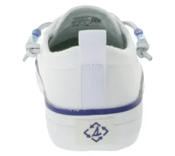 Sneaker & Turnschuhe*SPERRY Crest Vibe Canvas Damen Freizeit-Sneaker nachhaltige Alltags-Schuhe Schlupf-Schuhe STS88472 Weiß/Blau