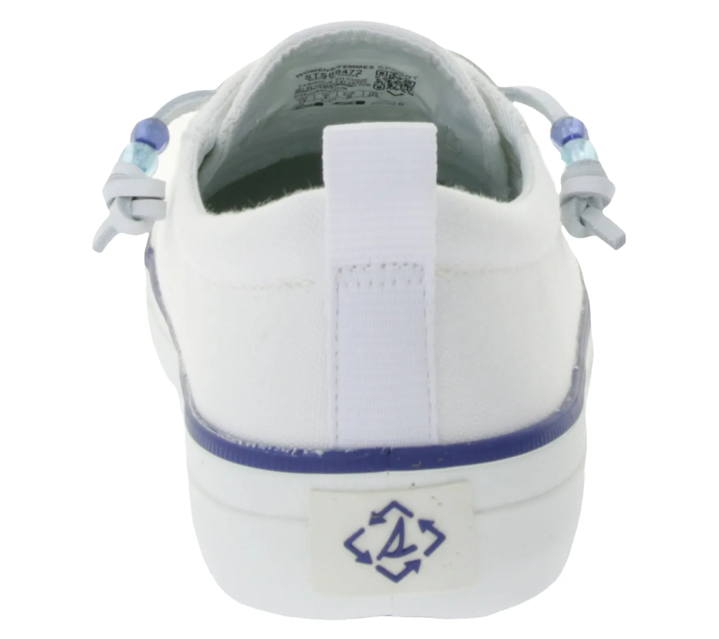 Sneaker & Turnschuhe*SPERRY Crest Vibe Canvas Damen Freizeit-Sneaker nachhaltige Alltags-Schuhe Schlupf-Schuhe STS88472 Weiß/Blau