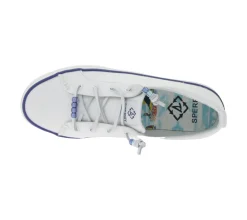 Sneaker & Turnschuhe*SPERRY Crest Vibe Canvas Damen Freizeit-Sneaker nachhaltige Alltags-Schuhe Schlupf-Schuhe STS88472 Weiß/Blau