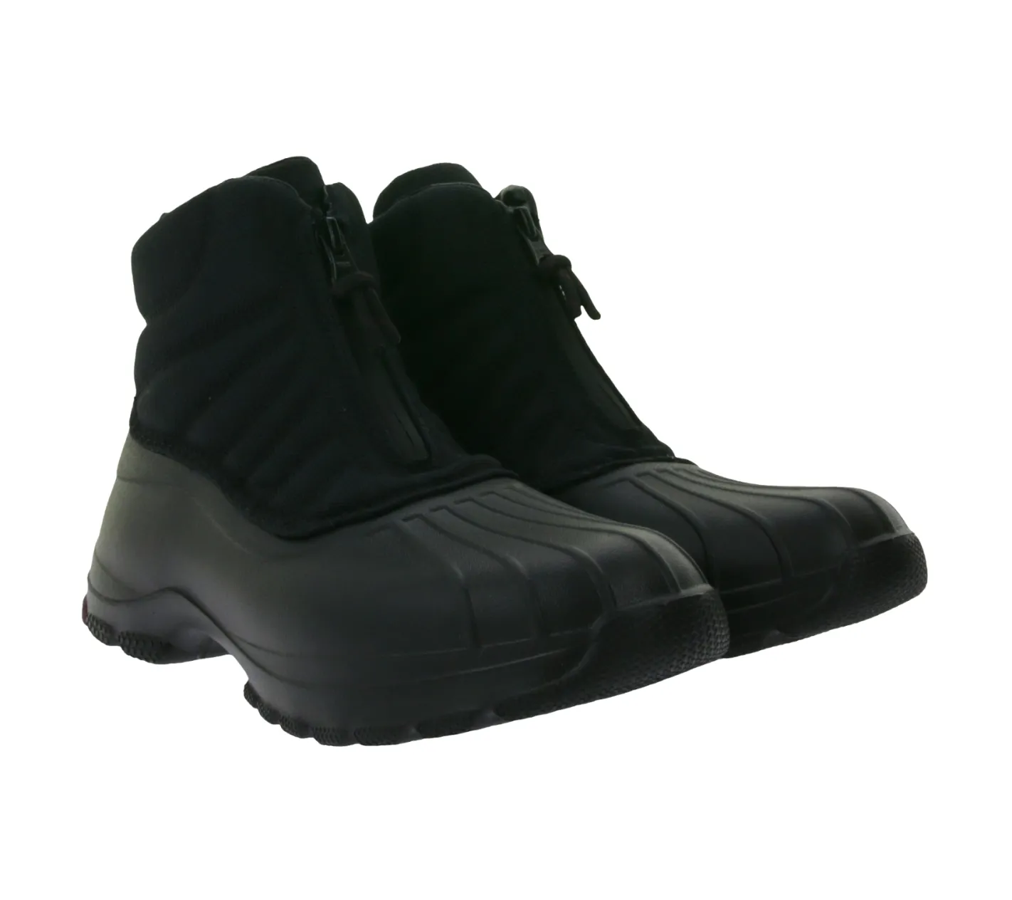 Boots & Stiefel*SPERRY Duck Float Zip SeaCycled Damen Boots wasserdichte Stiefelette nachhaltig mit Wave-Siping-Technologie STS88064 Schwarz