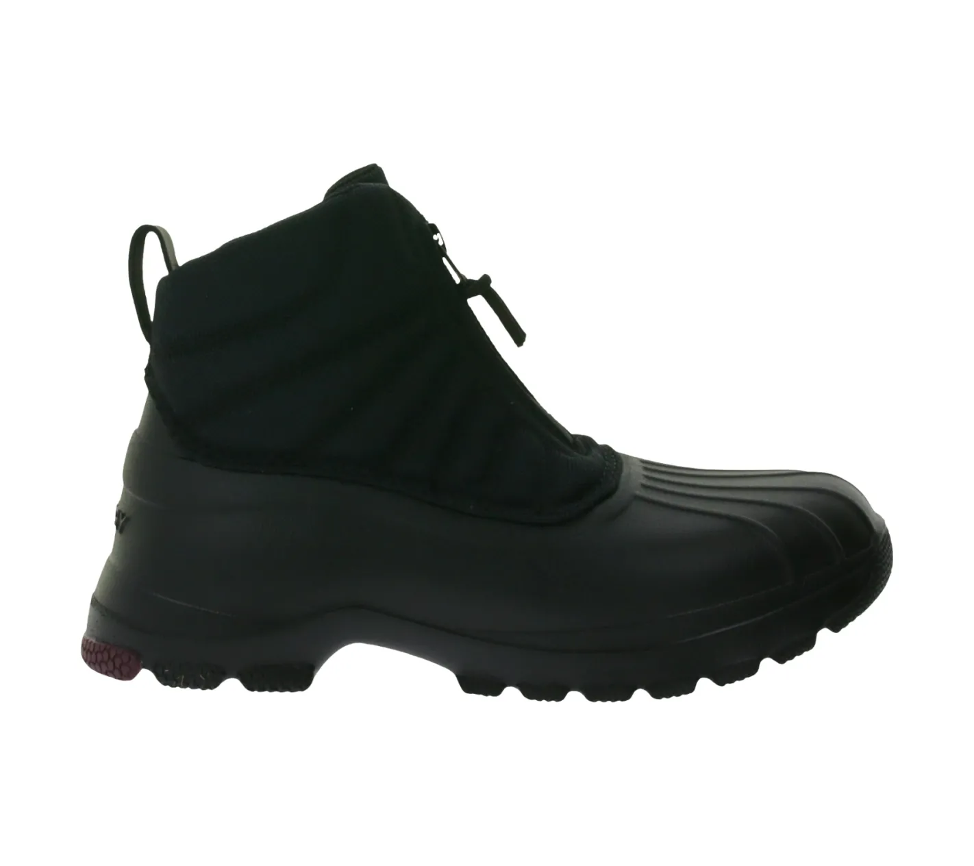 Boots & Stiefel*SPERRY Duck Float Zip SeaCycled Damen Boots wasserdichte Stiefelette nachhaltig mit Wave-Siping-Technologie STS88064 Schwarz