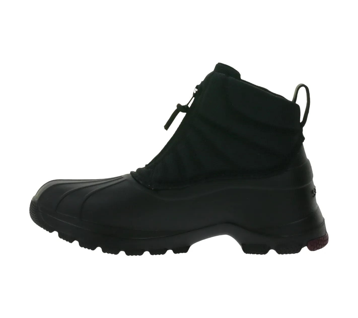 Boots & Stiefel*SPERRY Duck Float Zip SeaCycled Damen Boots wasserdichte Stiefelette nachhaltig mit Wave-Siping-Technologie STS88064 Schwarz