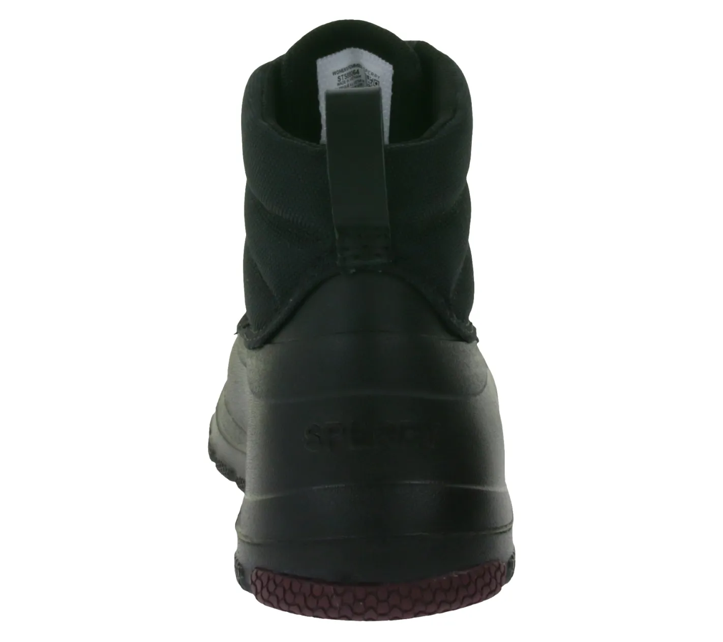 Boots & Stiefel*SPERRY Duck Float Zip SeaCycled Damen Boots wasserdichte Stiefelette nachhaltig mit Wave-Siping-Technologie STS88064 Schwarz