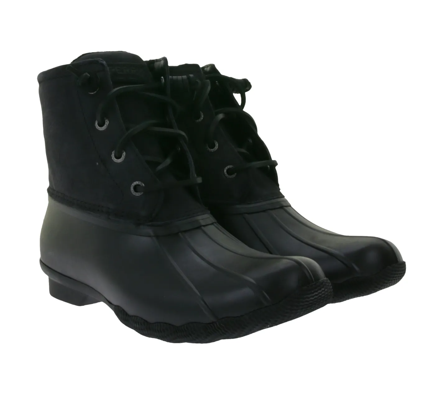 Boots & Stiefel*SPERRY Saltwater Damen Boots wasserdichte Stiefelette mit Echtleder und Wave-Siping-Technologie STS88108 Schwarz