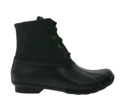 Boots & Stiefel*SPERRY Saltwater Damen Boots wasserdichte Stiefelette mit Echtleder und Wave-Siping-Technologie STS88108 STS91176 Schwarz oder Braun